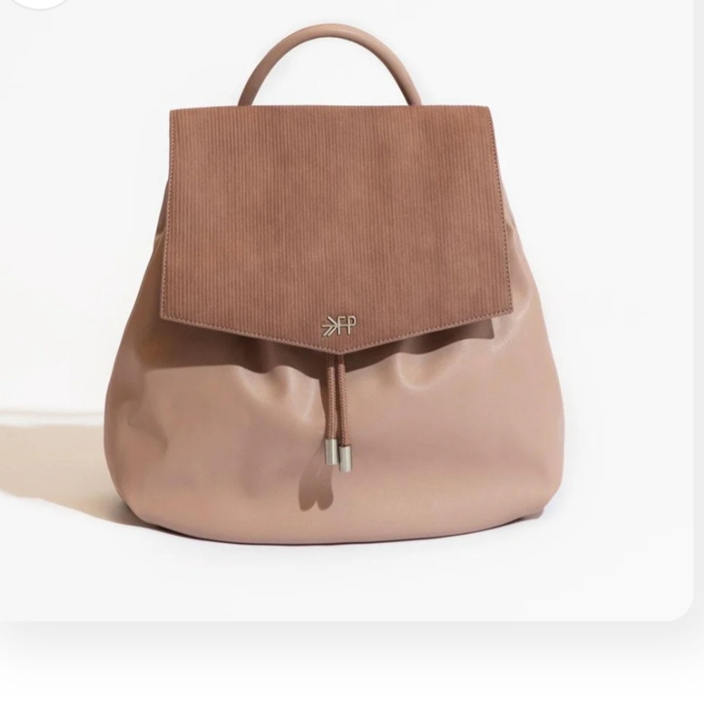 Freshly Picked Women's Fig Ribbed Drawcord Backpack